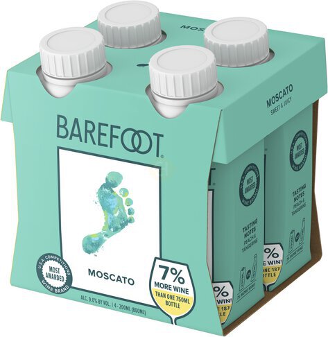 Barefoot Cellars Moscato White Wine Tetra 4pk - Wine from Tuxedo Wine & Spirits