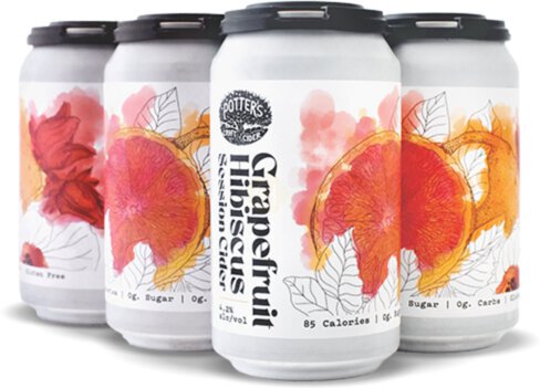 Potter's Grapefruit Hibiscus Session Cider - Beer from Tuxedo Wine & Spirits