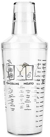 True Plastic Recipe Cocktail Shaker - Accessories from Tuxedo Wine & Spirits