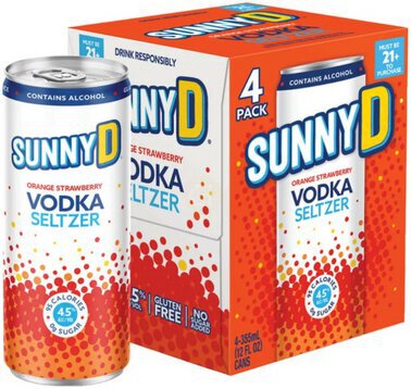 Sunny D Orange Strawberry Vodka Seltzer - Spirits from Tuxedo Wine & Spirits