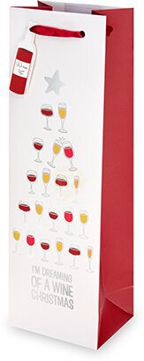 Dreaming Of A Wine Christmas Wine Bag - Accessories from Tuxedo Wine & Spirits