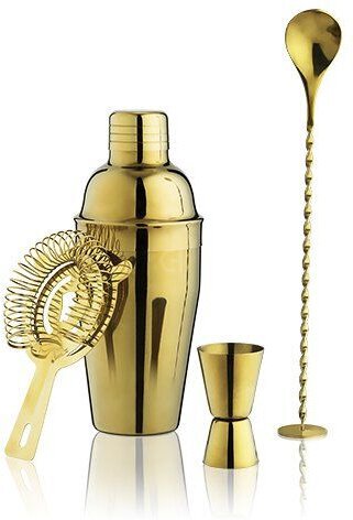 True Brands Gold Barware Set - Accessories from Tuxedo Wine & Spirits