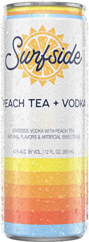Surfside Peach Iced Tea Vodka Soda RTD Cocktail Cans - Spirits from Tuxedo Wine & Spirits
