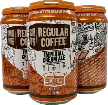 Carton Regular Coffee Cream Ale 12oz Cans - Beer from Tuxedo Wine & Spirits
