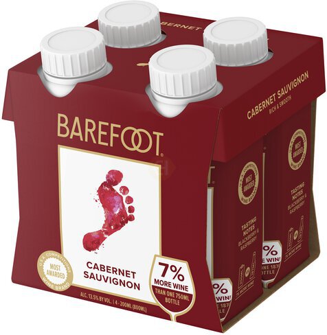 Barefoot Cellars Cabernet Sauvignon Red Wine Tetra - Wine from Tuxedo Wine & Spirits