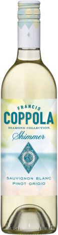 Francis Coppola Diamond Collection Shimmer Sauvignon Blanc-Pinot Grigio White Wine, California, 750mL, 12.0% ABV - Wine from Tuxedo Wine & Spirits