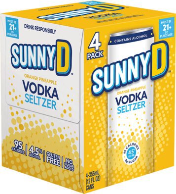 Sunny D Orange Pineapple Vodka Seltzer - Spirits from Tuxedo Wine & Spirits
