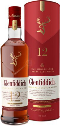 Glenfiddich Amontillado Sherry Cask Finish 12 Year Old Single Malt Scotch Whisky - Spirits from Tuxedo Wine & Spirits