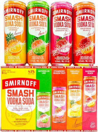 Smirnoff Smash Vodka Soda Variety - Spirits from Tuxedo Wine & Spirits