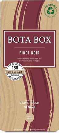 Bota Box Pinot Noir Red Wine, 3L (Equals 4 x 750mL Glass Bottles), 13.5% ABV - Wine from Tuxedo Wine & Spirits