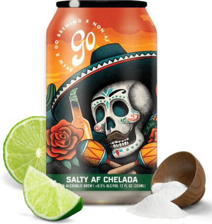 Go Brewing Salty Af Chelada N A - beer from Tuxedo Wine Spirits Atlanta