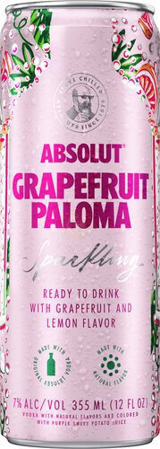 Absolut Grapefruit Paloma Sparkling RTD Cocktail Cans - spirits from Tuxedo Wine Spirits Atlanta