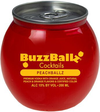 Buzzball Cocktails Peachballz - spirits from Tuxedo Wine Spirits Atlanta
