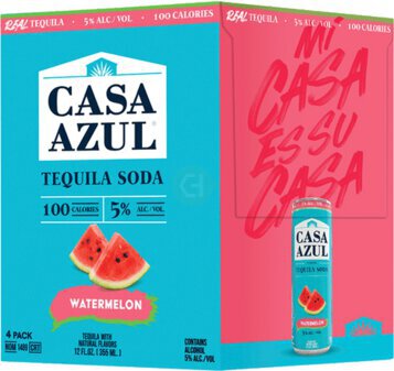 Casa Azul Tequila Soda Watermelon - Spirits from Tuxedo Wine & Spirits