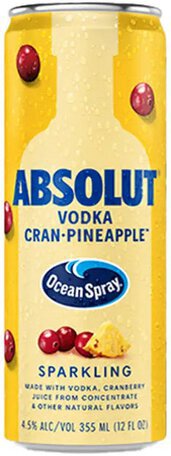 Absolut Ocean Spray Cran Pineapple Vodka Rtd - Spirits from Tuxedo Wine & Spirits