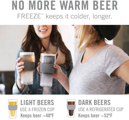 True Fab Tools Host Freeze Pint Glasses - Beer from Tuxedo Wine & Spirits