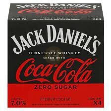 Jack Daniel's And Coca Cola Zero Sugar RTD Cocktail Cans - Spirits from Tuxedo Wine & Spirits