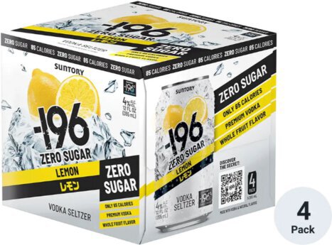 196 Zero Sugar Lemon Vodka Seltzer - Spirits from Tuxedo Wine & Spirits