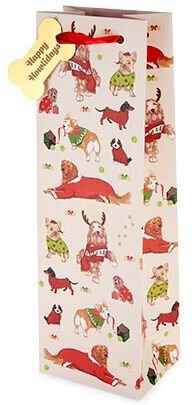 Holiday Dog Wine Bag - Accessories from Tuxedo Wine & Spirits