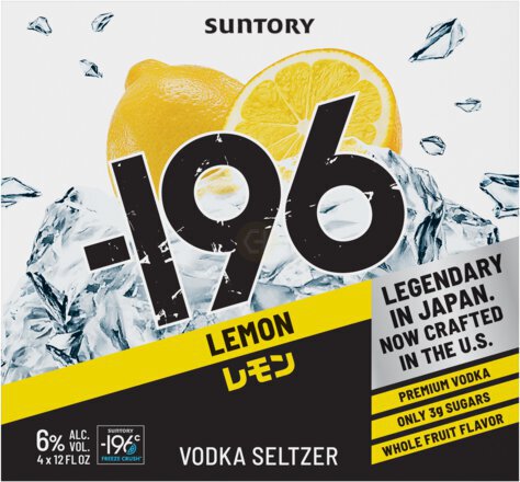 Minus 196 Vodka Seltzer Lemon 4 Pack 12oz Cans - Spirits from Tuxedo Wine & Spirits