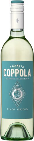 Coppola Diamond Collection Pinot Grigio White Wine, California, 750ml Glass Bottle, 13.0% ABV - wine from Tuxedo Wine Spirits