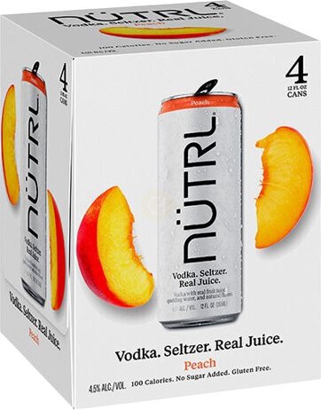 Nutrl Vodka Seltzer Peach - Spirits from Tuxedo Wine & Spirits