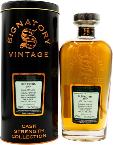 Signatory Glen Rothes Years Single Malt Scotch Whisky Cask Strength - Spirits from Tuxedo Wine & Spirits