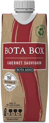 Bota Mini Cabernet Sauvignon Red Wine, 500ml (3 Glasses), 13% ABV - Wine from Tuxedo Wine & Spirits