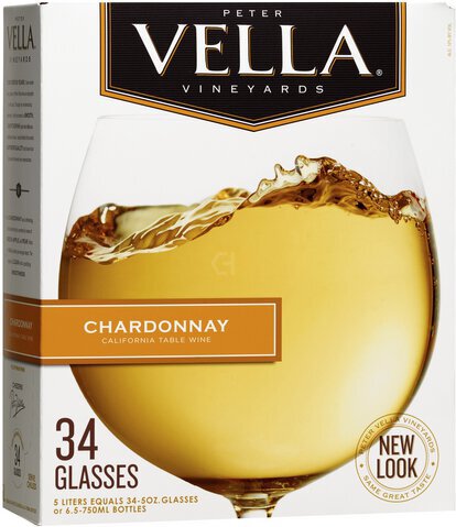 Peter Vella Chardonnay White Wine Box Wine - Wine from Tuxedo Wine & Spirits