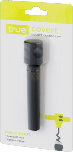 True Black Pocket Corkscrew - Accessories from Tuxedo Wine & Spirits