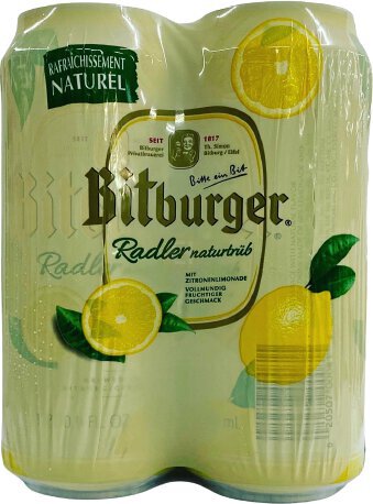 Bitburger Radler Naturtrub Shandy Cans - Beer from Tuxedo Wine & Spirits