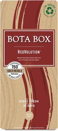 Bota Box RedVolution Red Wine, 3L (Equals 4 x 750mL Glass Bottles), 13.5% ABV - Wine from Tuxedo Wine & Spirits
