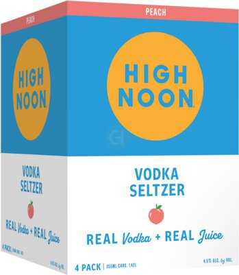 High Noon Peach Vodka Hard Seltzer - Spirits from Tuxedo Wine & Spirits