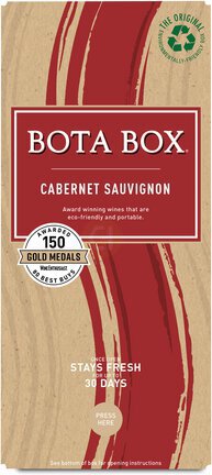 Bota Box Cabernet Sauvignon Red Wine, 3L (Equals 4 x 750mL Glass Bottles) 13% ABV - Wine from Tuxedo Wine & Spirits