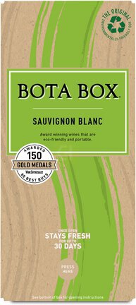 Bota Box Sauvignon Blanc White Wine, 3L (Equals 4 x 750mL Glass Bottles), 12.5% ABV - Wine from Tuxedo Wine & Spirits