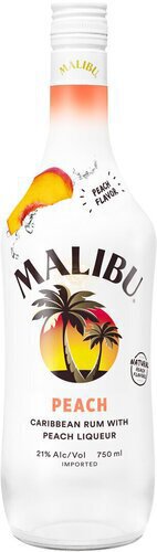 Malibu Caribbean Rum with Peach Liqueur - Spirits from Tuxedo Wine & Spirits
