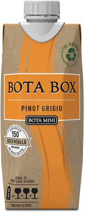 Bota Mini Pinot Grigio White Wine, 500ml (3 Glasses), 12% ABV - Wine from Tuxedo Wine & Spirits