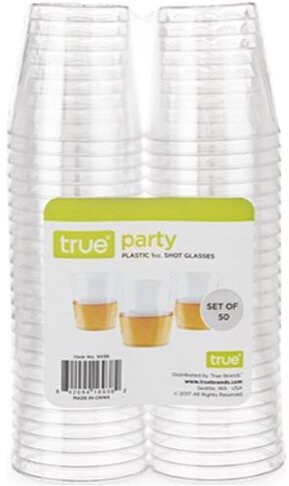 True Party Plastic Shot Glass (50ct 1oz) - Accessories from Tuxedo Wine & Spirits
