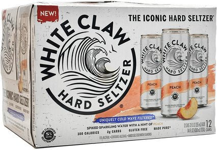 White Claw Hard Seltzer Peach - Beer from Tuxedo Wine & Spirits