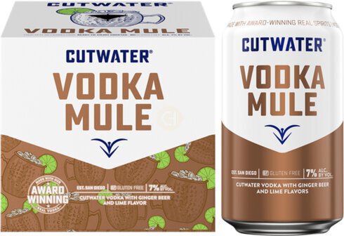 Cutwater Spirits Gluten Free Vodka Moscow Mule Premixed Canned Cocktail - Spirits from Tuxedo Wine & Spirits